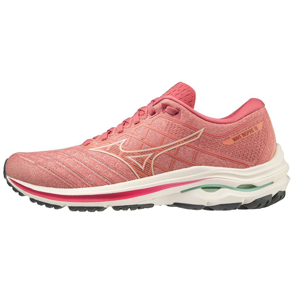Adidasi Alergare Mizuno Wave Inspire 18 Dama Roz | HZOURQ842