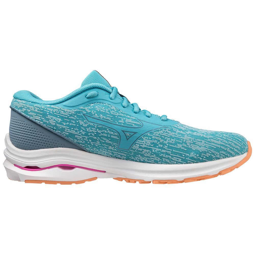 Adidasi Alergare Mizuno Wave Kizuna 3 Dama Albastri Argintii Portocalii Deschis | QGDMRE208
