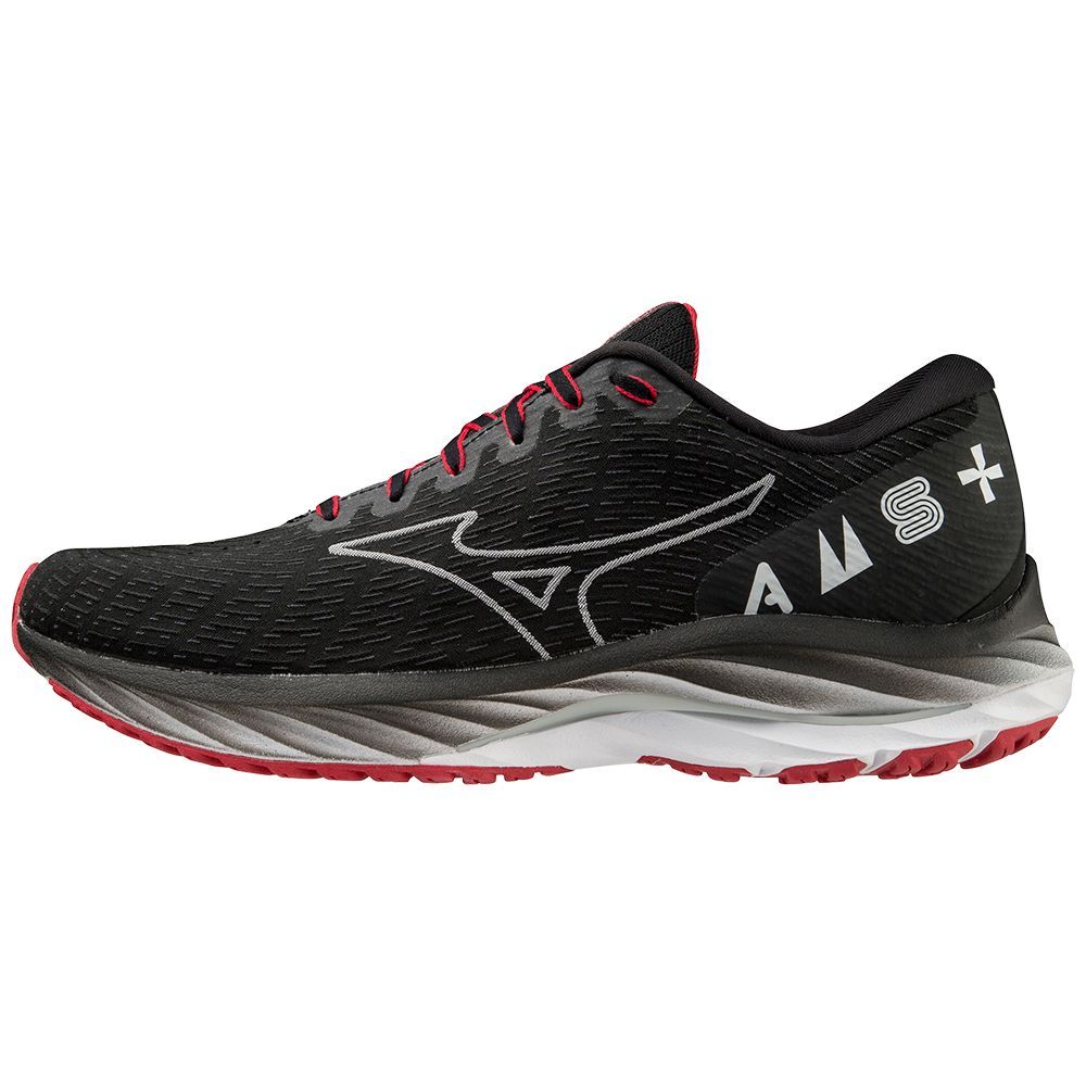 Adidasi Alergare Mizuno Wave Rider 26 Amsterdam Marathon 2022 Barbati Negrii Albi Rosii | BGWOJD013