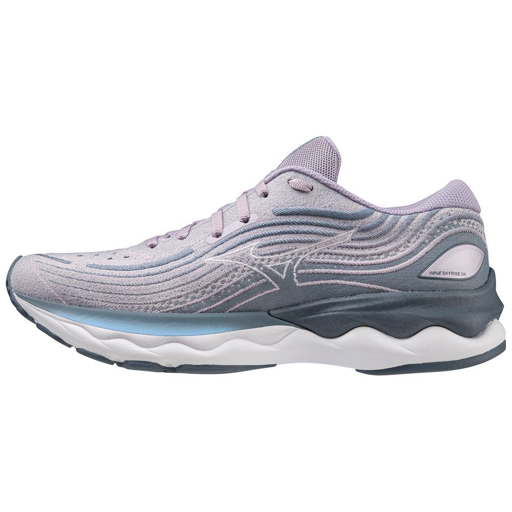 Adidasi Alergare Mizuno Wave Skyrise 4 Dama Albi Albastri | QJHSVL491
