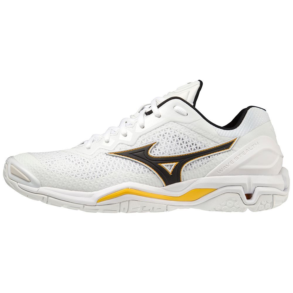 Adidasi Handbal Mizuno Wave Stealth V Barbati Albi | WHAJNR317