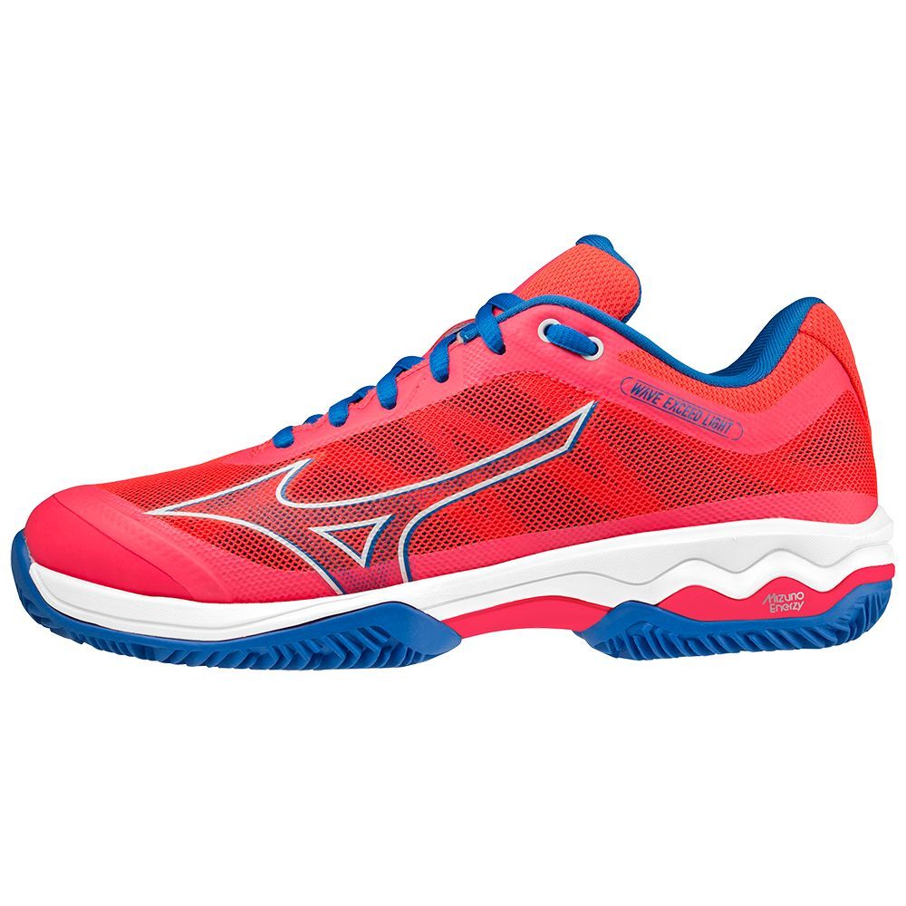 Adidasi Padel Mizuno Wave Exceed Light Dama Roz Albi Albastri | XCISQE351