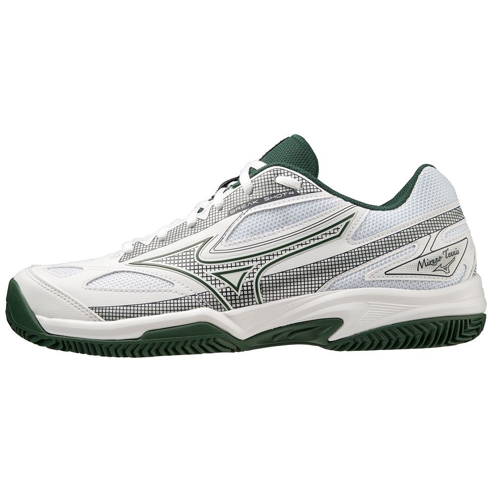 Adidasi Tenis Mizuno Break Shot 4 Cc Dama Albi | QFSTRJ193