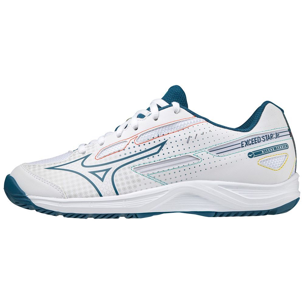 Adidasi Tenis Mizuno Exceed Star Jr. Ac Dama Albi | VENJAI239