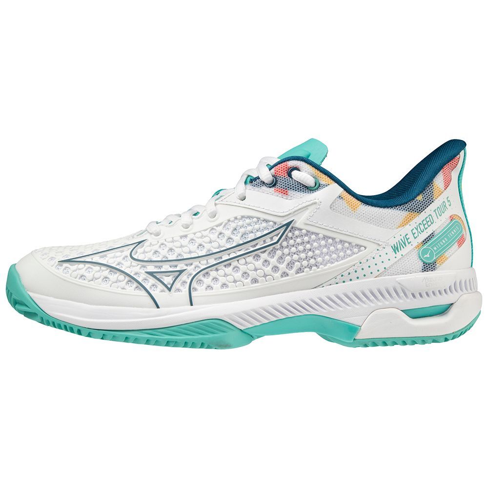 Adidasi Tenis Mizuno Wave Exceed Tour 5 Cc Dama Turcoaz | PWAZBI082