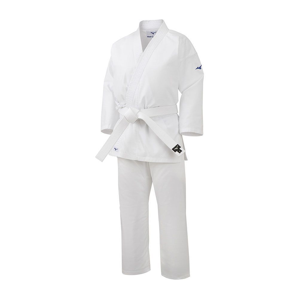 Echipament Sportiv Mizuno Kiai Karategi With Belt Dama Albi | ZPQUSD397