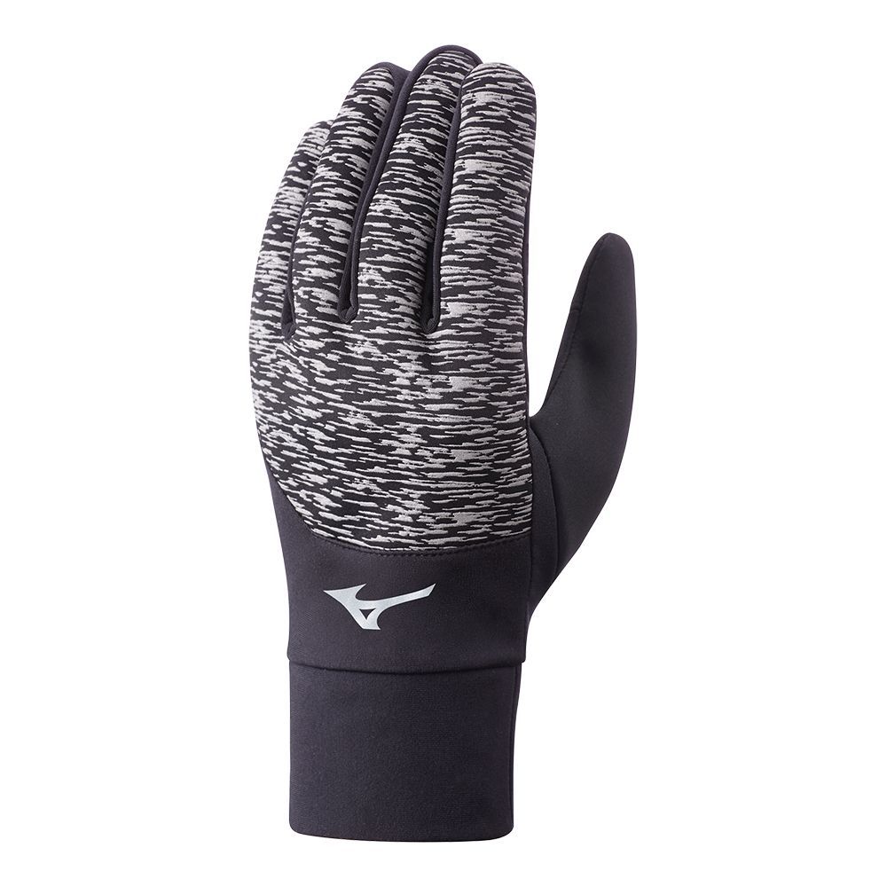 Manusi Mizuno Windproof Dama Negrii Negrii | MCDKWH639