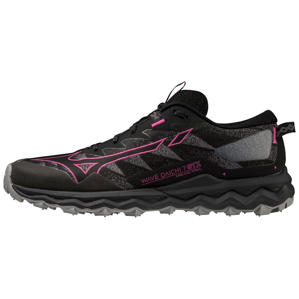 Pantofi Alergare Trail Mizuno Wave Daichi 7 Gtx Dama Negrii Fucsie | ASIXZR140