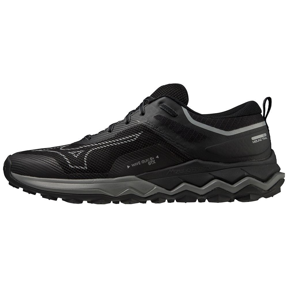 Pantofi Alergare Trail Mizuno Wave Ibuki 4 Gtx Barbati Negrii Metal Gri Gri Inchis | TCZXLY589