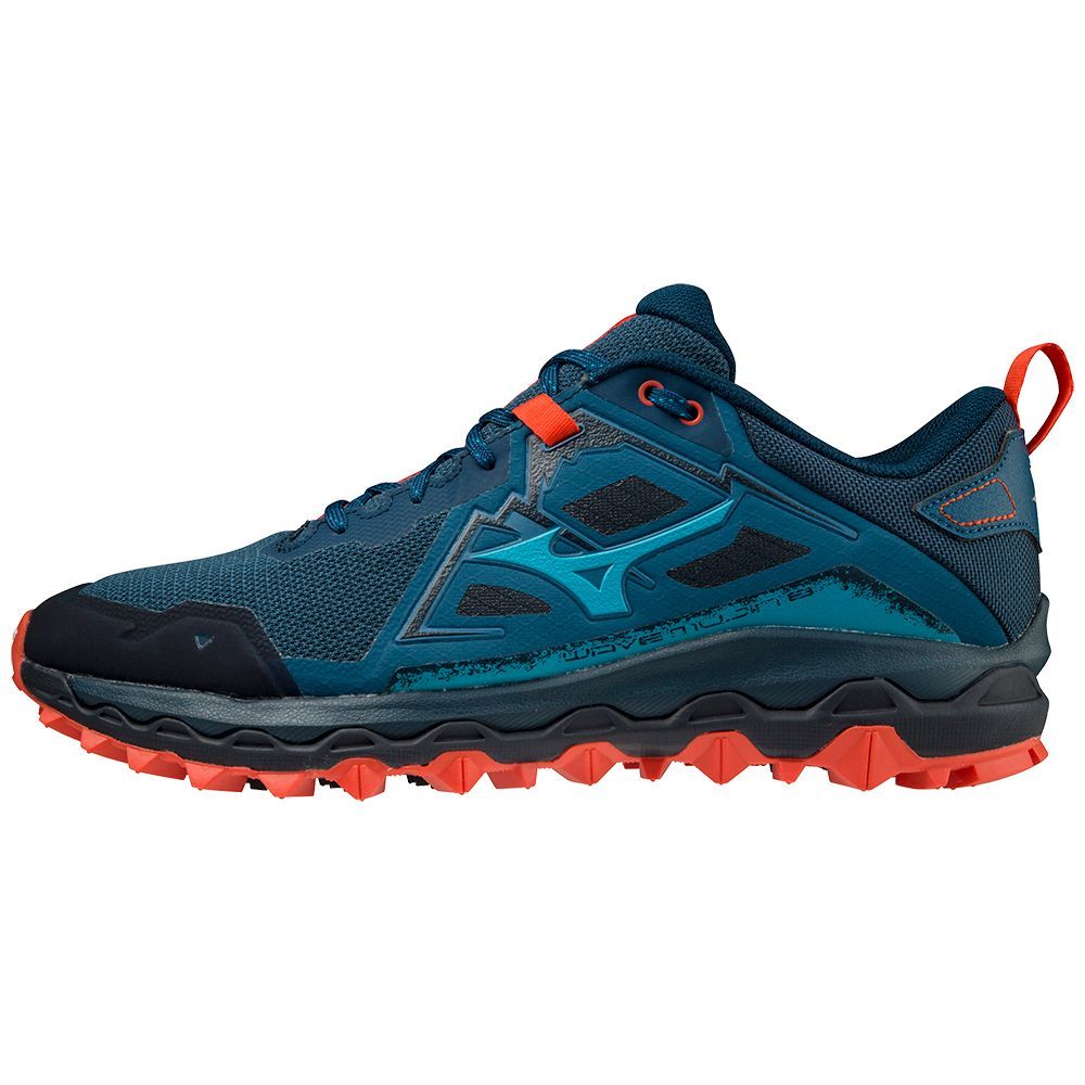 Pantofi Alergare Trail Mizuno Wave Mujin 8 Barbati Albastri | XHAVKZ950