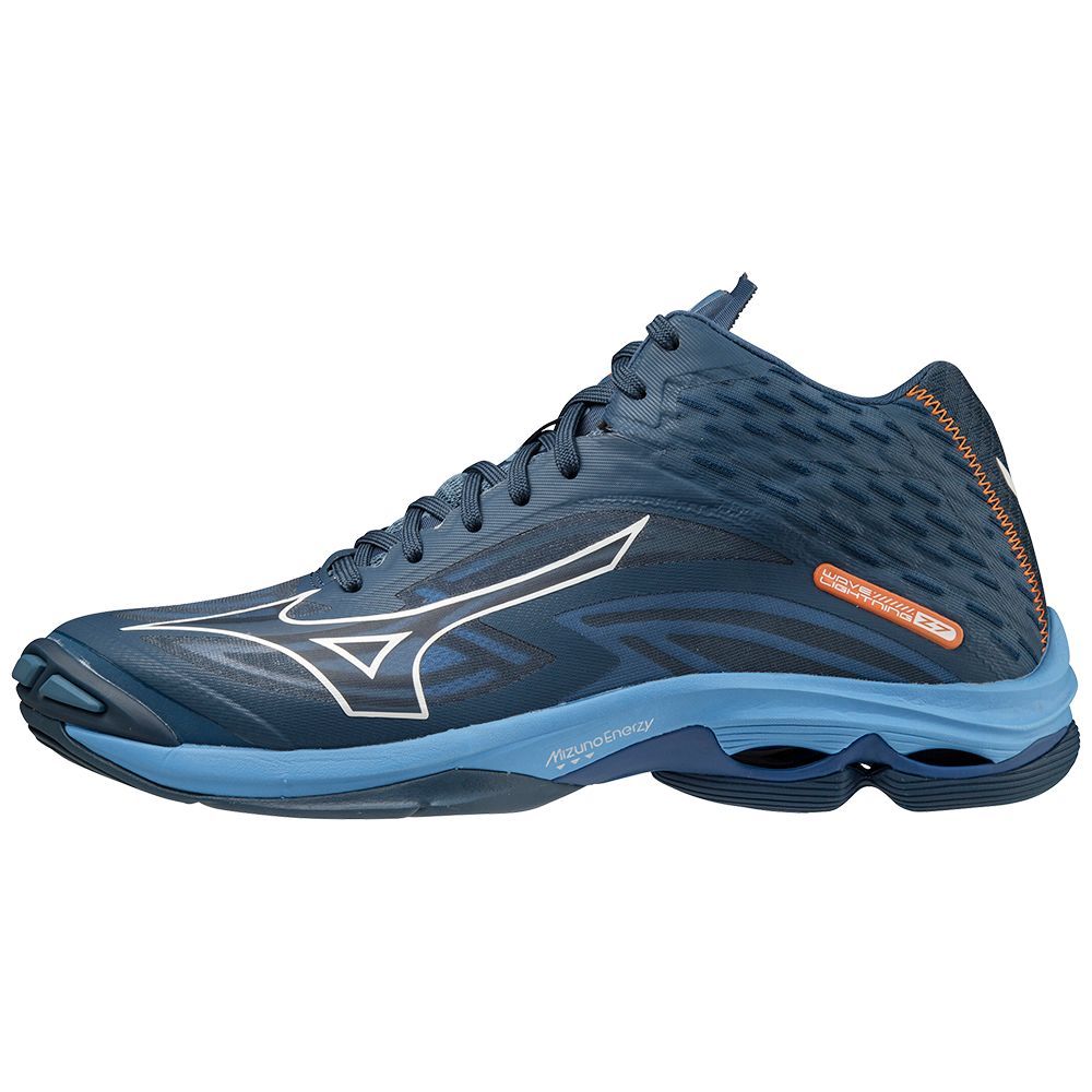 Pantofi Volei Mizuno Wave Lightning Z7 Mid Barbati Albi | JXOIMS609