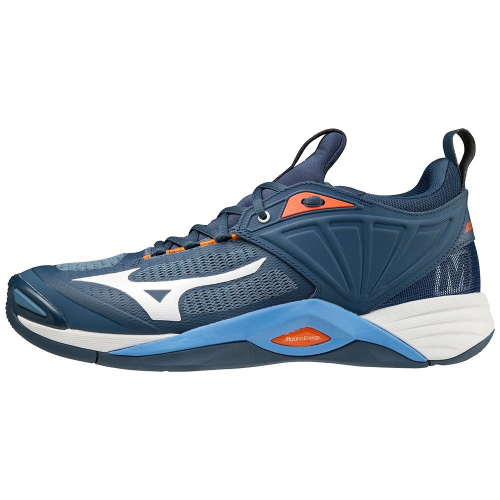 Pantofi Volei Mizuno Wave Momentum 2 Dama Albastri | ZWTHPA503
