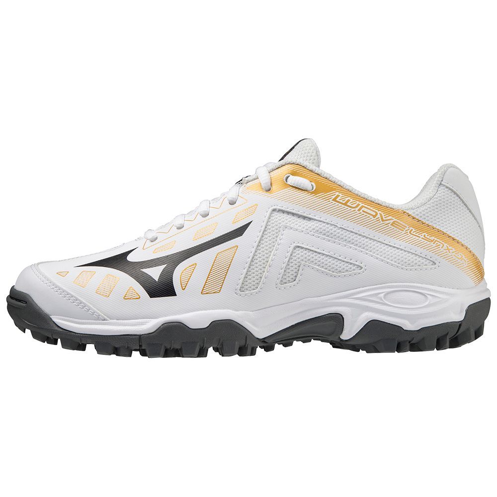 Patine Hochei Mizuno Wave Lynx Junior Dama Albi Aurii | NXKFZG274
