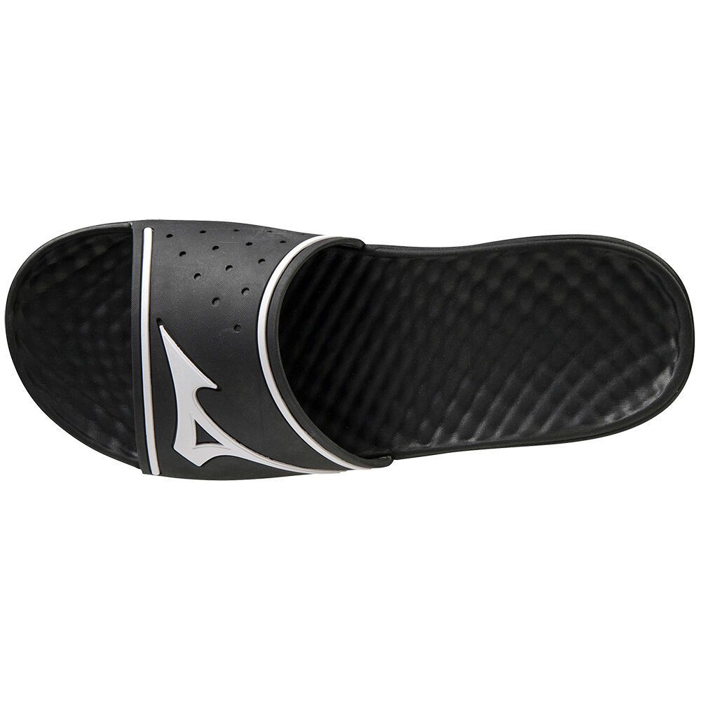 Slide Mizuno Relax Slide 2 Barbati Negrii Albi | RGOUVB158