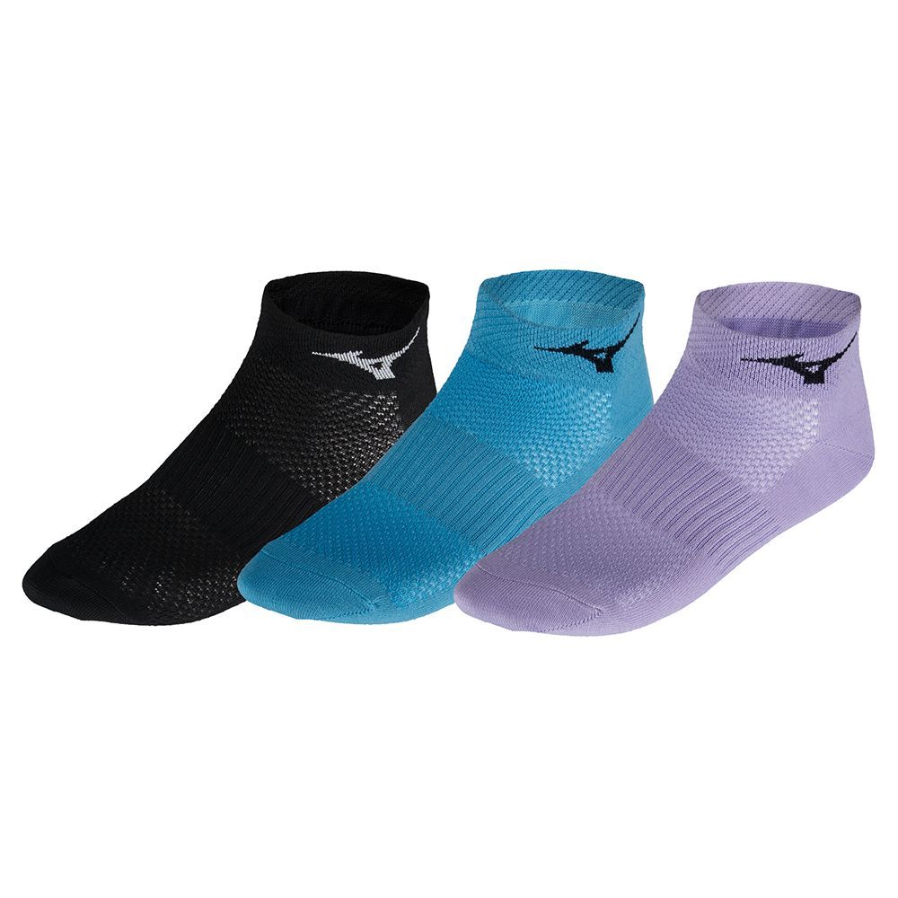Sosete Mizuno Training Mid 3p Barbati Negrii Violet | MUYRJF273