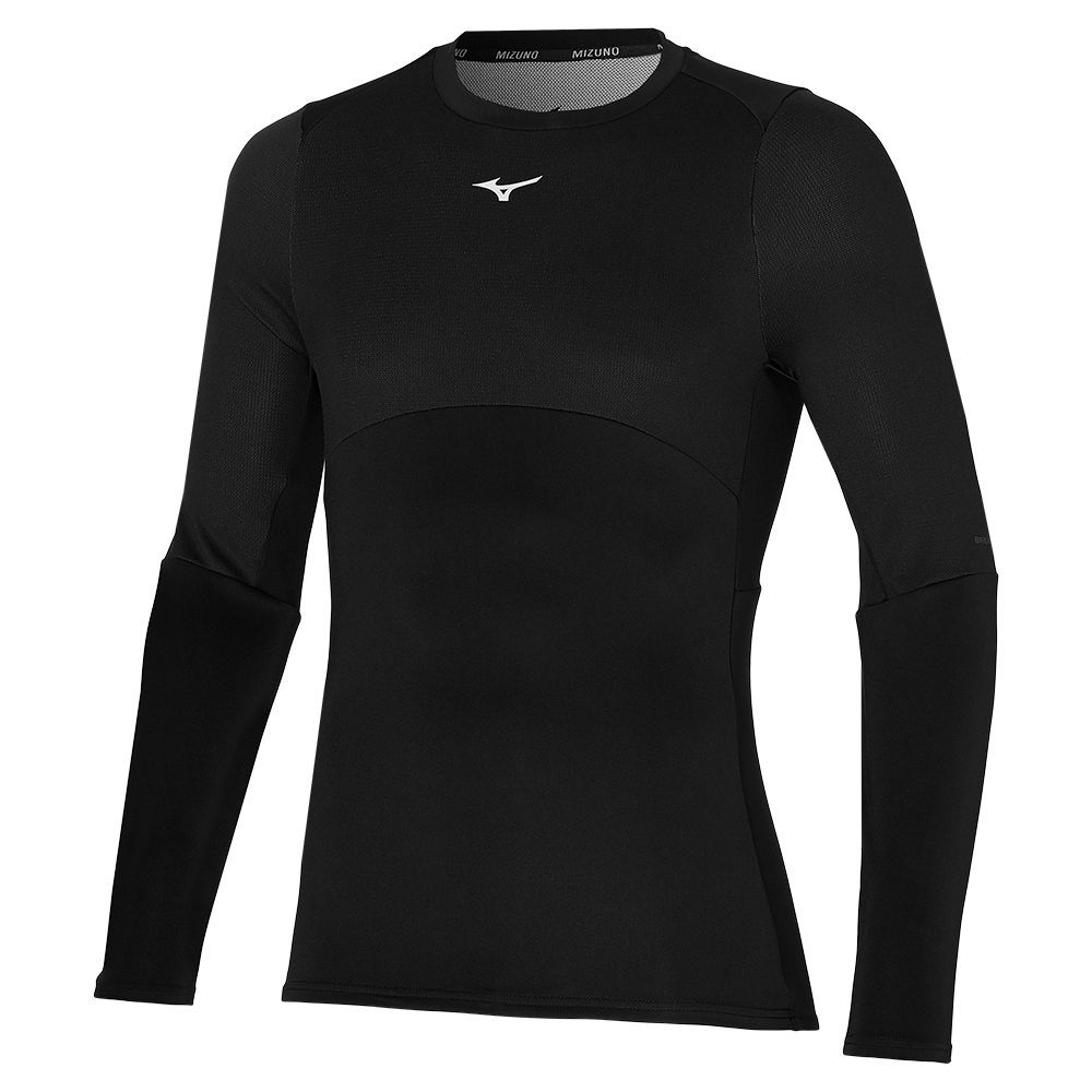 Topuri Mizuno Breath Thermo Long Sleeve Barbati Negrii | SGRTIY981