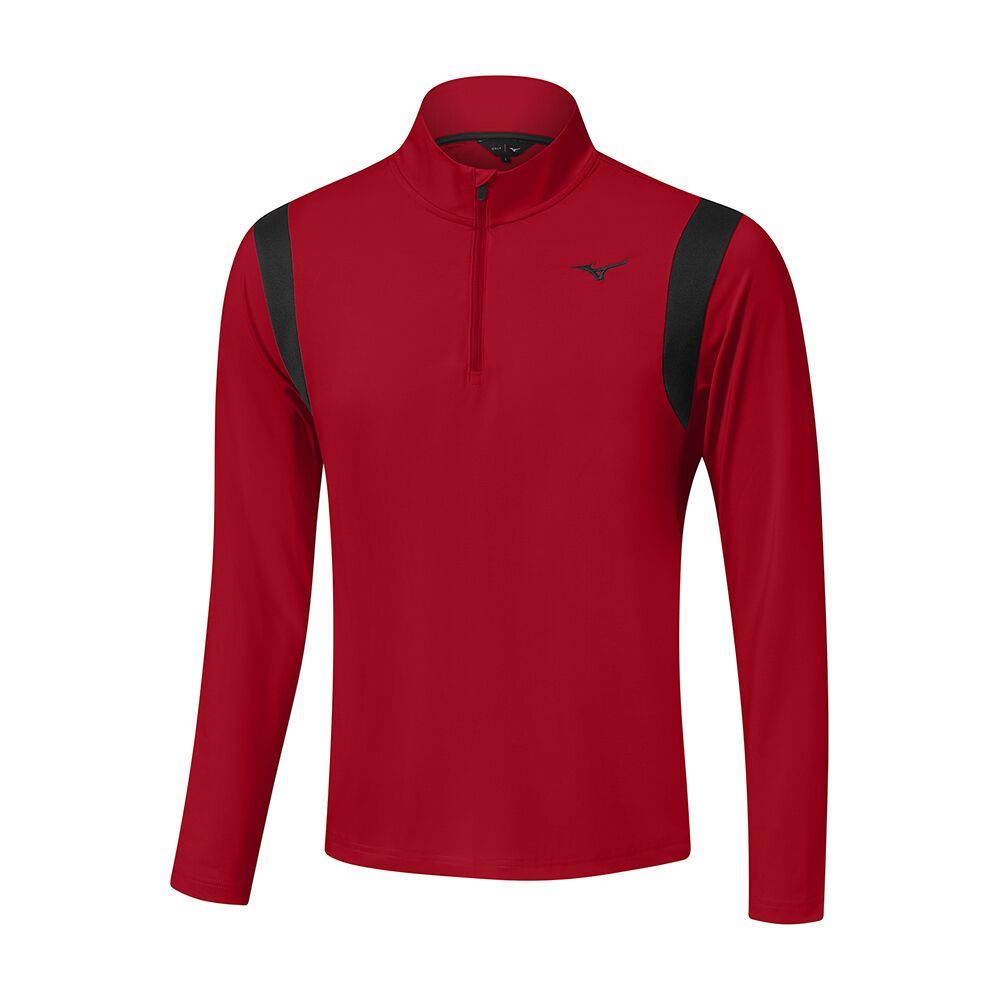 Topuri Mizuno Breeze Elite 1/4 Zip Barbati Turcoaz Rosii | MWCVIT415