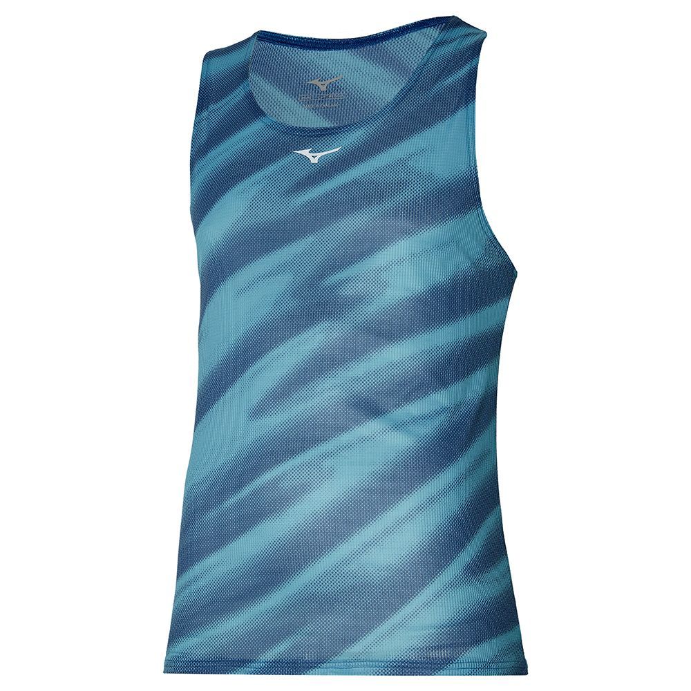 Topuri Mizuno Dryaeroflow Graphic Tank Barbati Negrii | VQBORC062