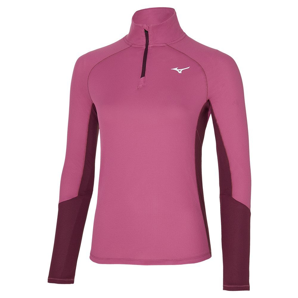 Topuri Mizuno Dryaeroflow Ls Tee Dama Gri | GOJQSR754