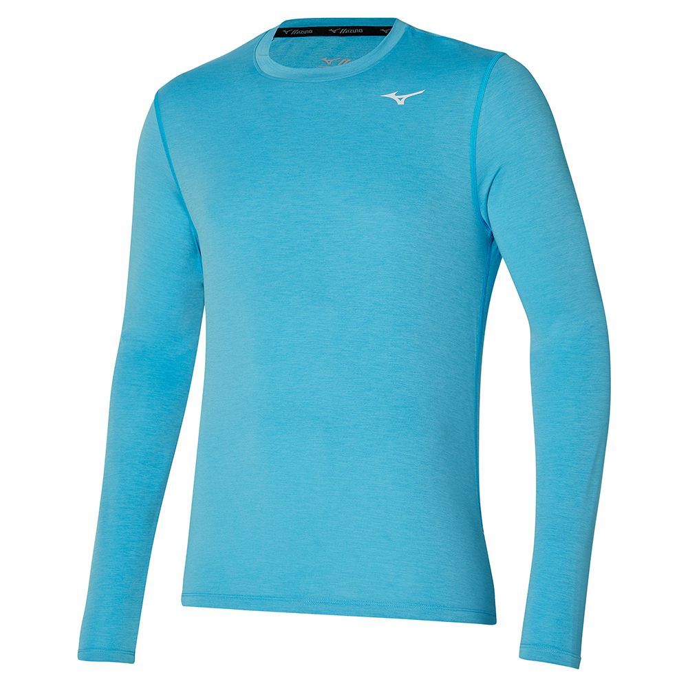 Topuri Mizuno Impulse Core Ls Tee Barbati Albastri | ROYGKP026
