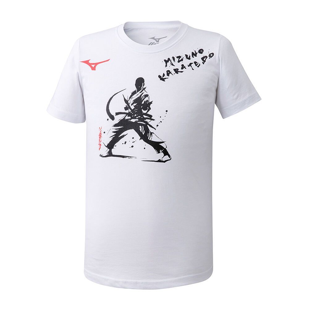 Topuri Mizuno Karatedo Tee Dama Albi | HYGQRJ213