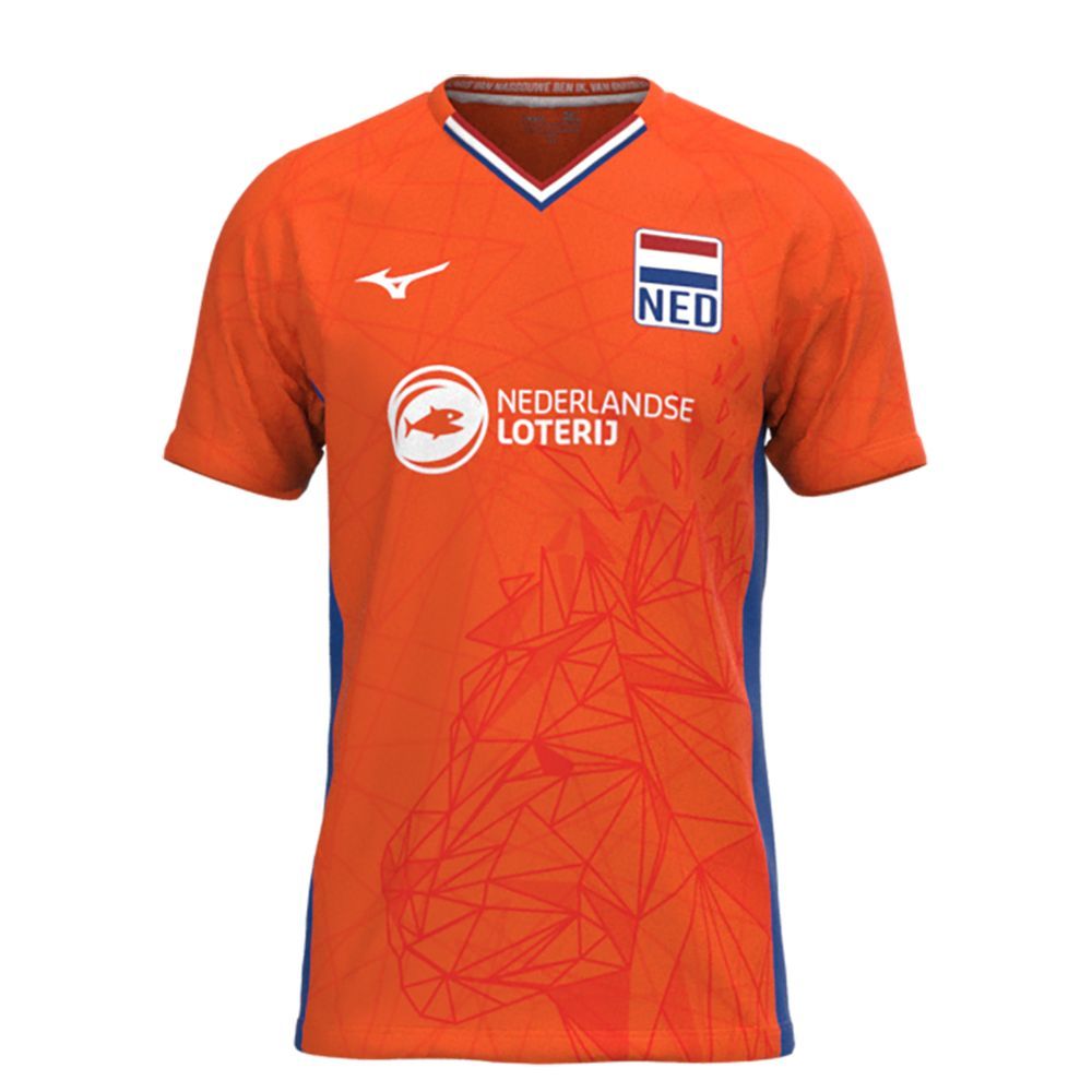 Topuri Mizuno Nevobo Voleyball Replica Shirt Barbati Rosii | IVQGZR687
