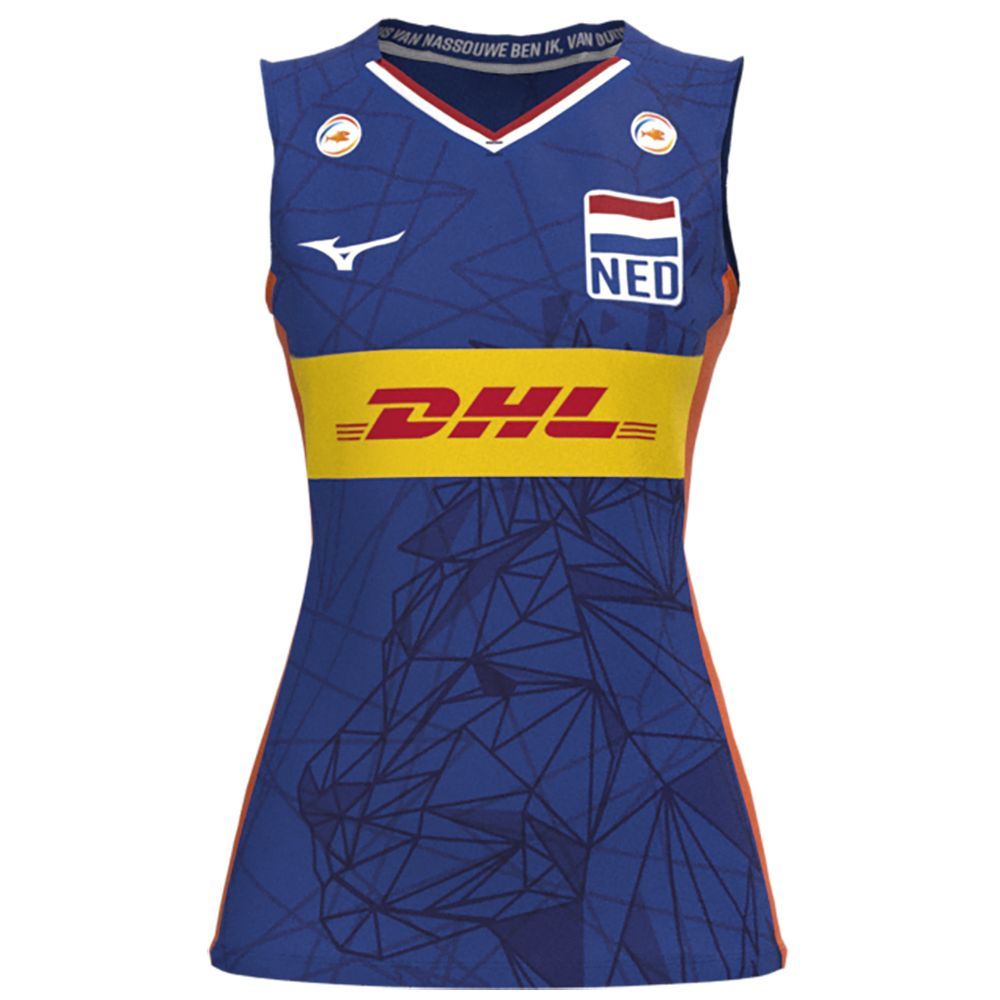 Topuri Mizuno Nevobo Volleyball Match Blue Shirt Dama Albastri | LRPQFW410