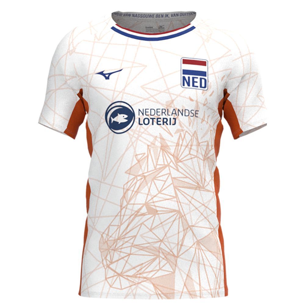Topuri Mizuno Nevobo Volleyball Match White Shirt Barbati Albi Albi | PAWLOQ419