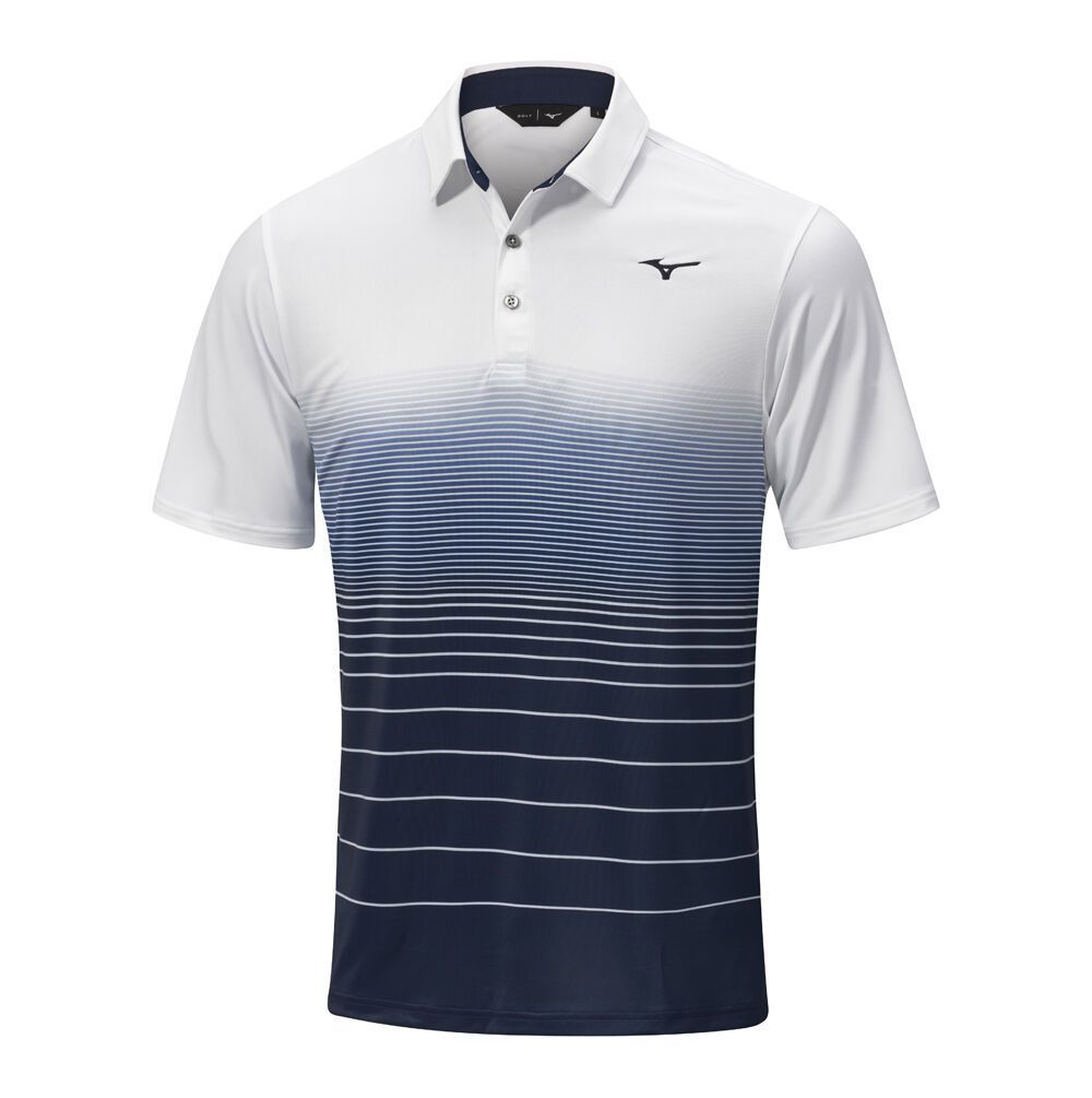 Topuri Mizuno Quick Dry Mirage Polo Barbati Albastri Albi | CFQMSP347