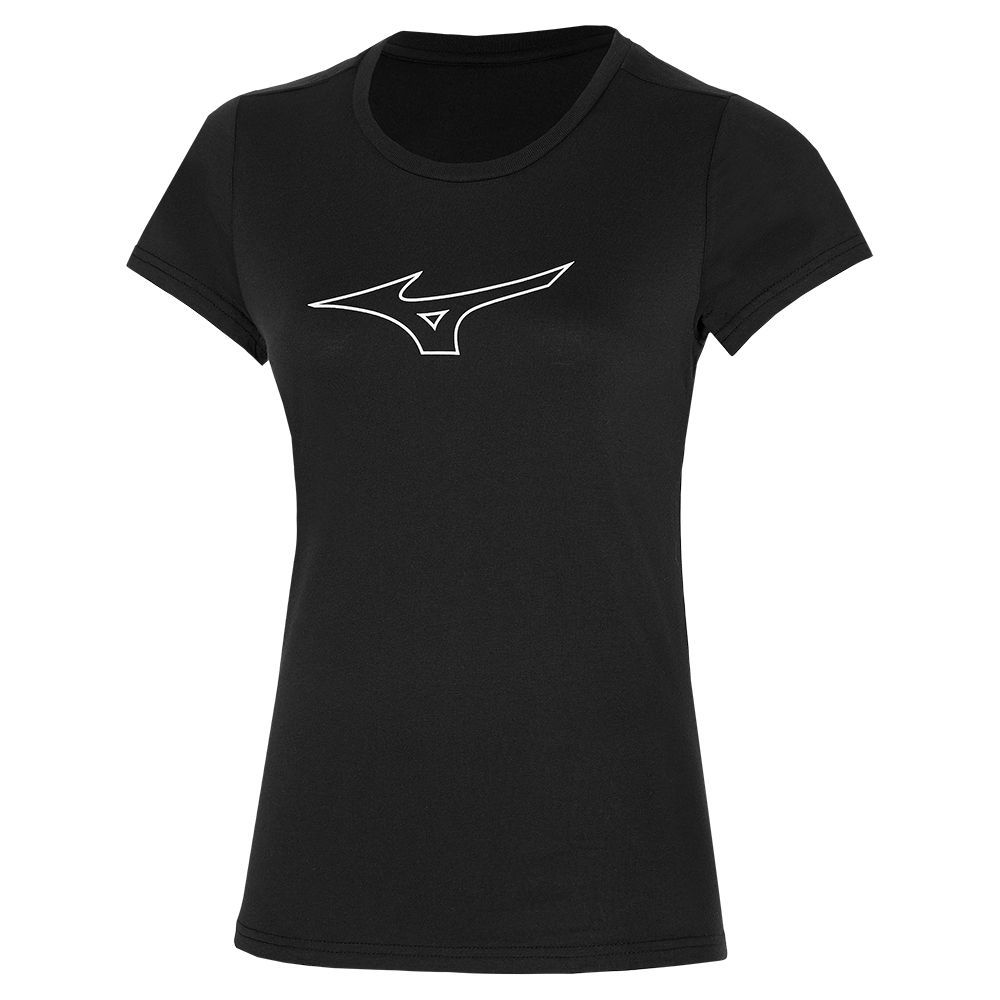 Topuri Mizuno Rb Logo Tee Dama Negrii | NMKSTJ672
