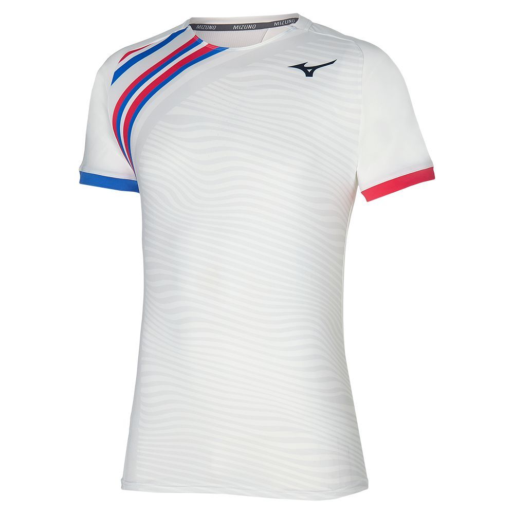 Topuri Mizuno Shadow Graphic Tee Barbati Gri Albi | LBYORS193