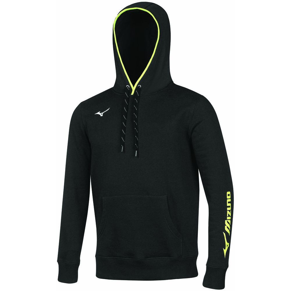 Topuri Mizuno Sweat Hoodie Barbati Negrii | CYHQJS542