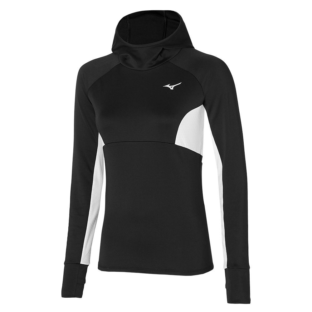 Topuri Mizuno Warmalite Hooded Ls Dama Albi | XVKGSJ928
