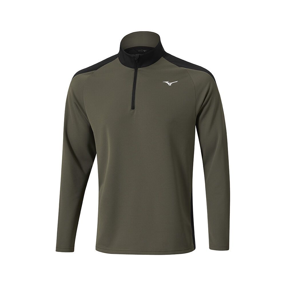 Topuri Mizuno Winter Breeze 1/4 Zip Barbati Turcoaz Verzi | BWSJYV230