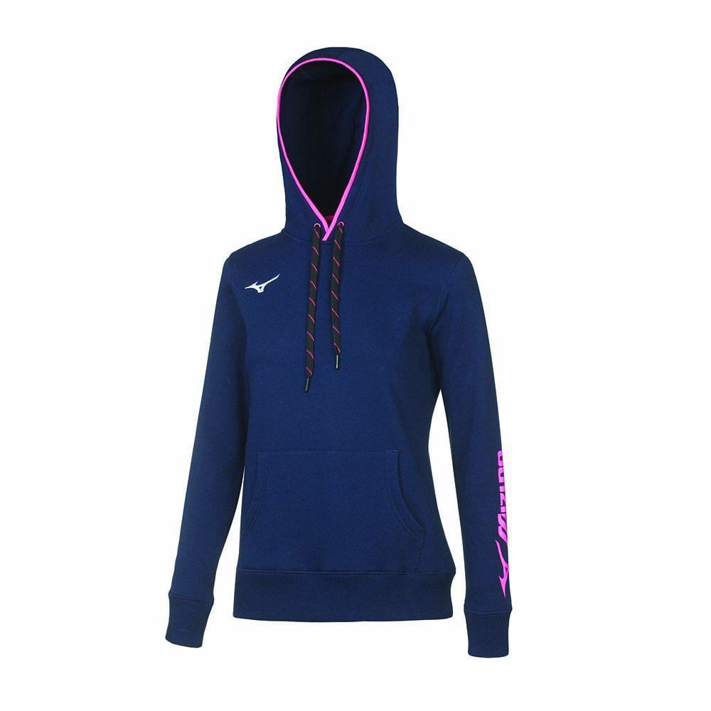 Topuri Mizuno Wom Sweat Hoodie Dama Albastri | XDZPOE437